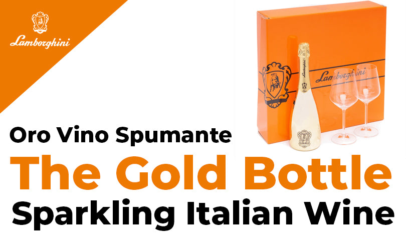 Lamborghini Brut Oro Vino Spumante With Gift Set, Give the Gift of Italian  Style and Elegance