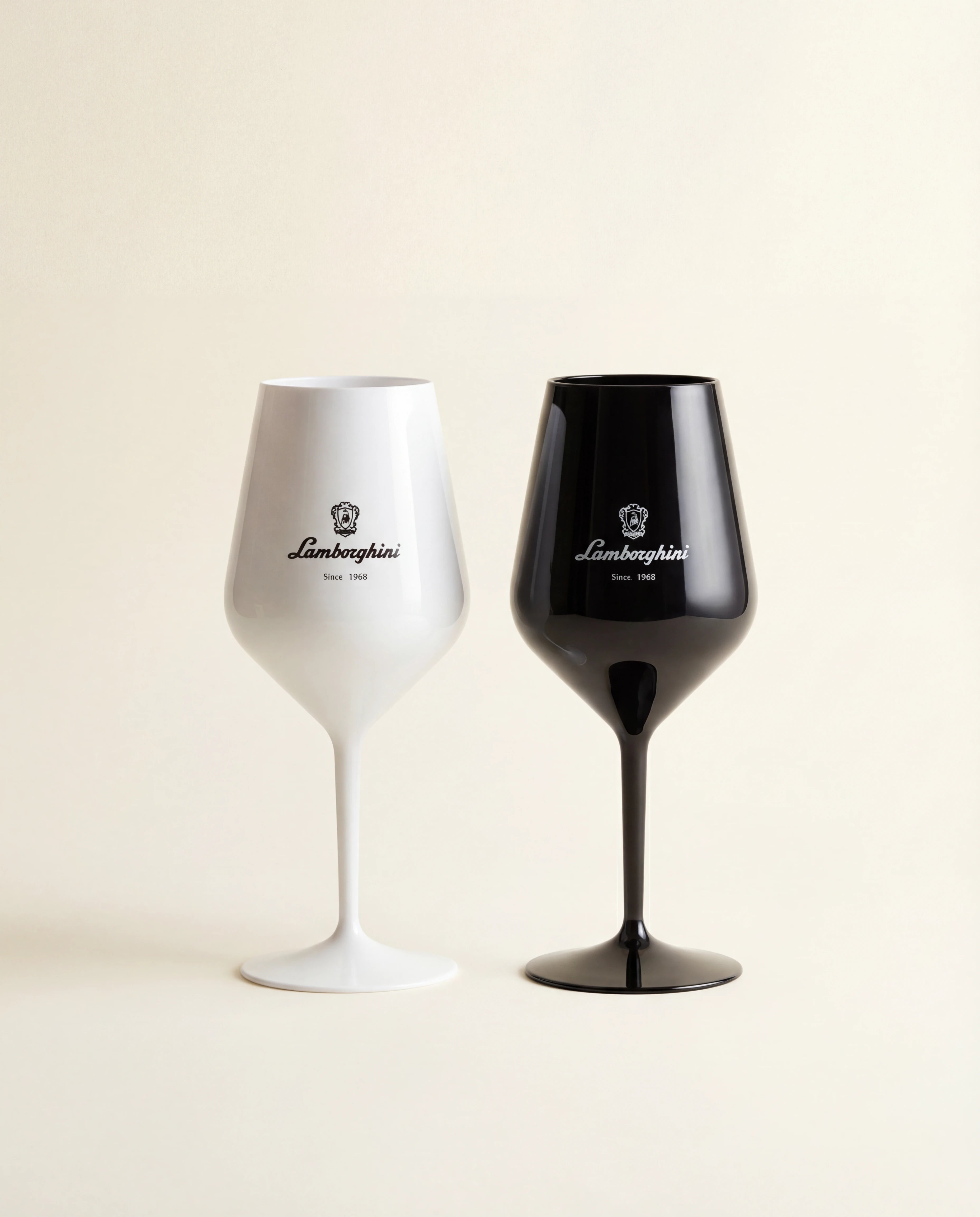 Lamborghini Black & White Acrylic Glasses