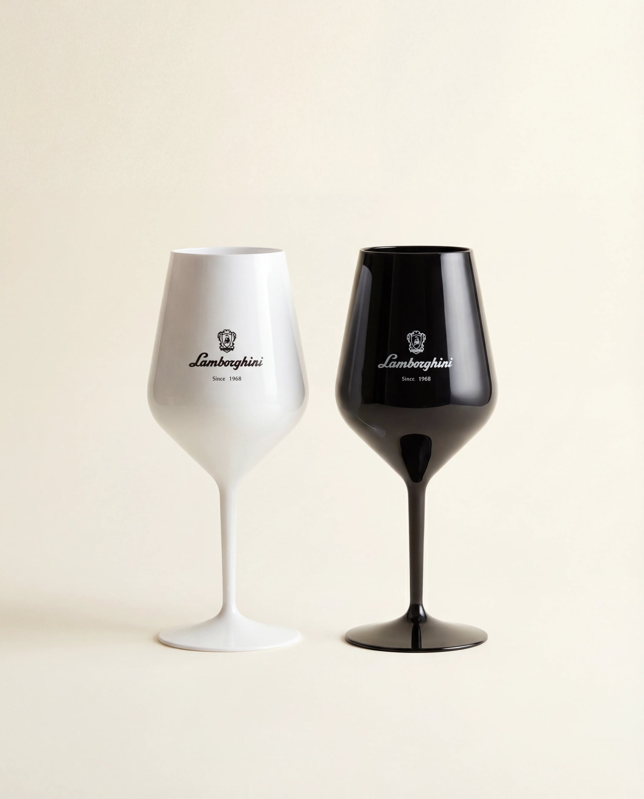 Lamborghini Black & White Acrylic Glasses