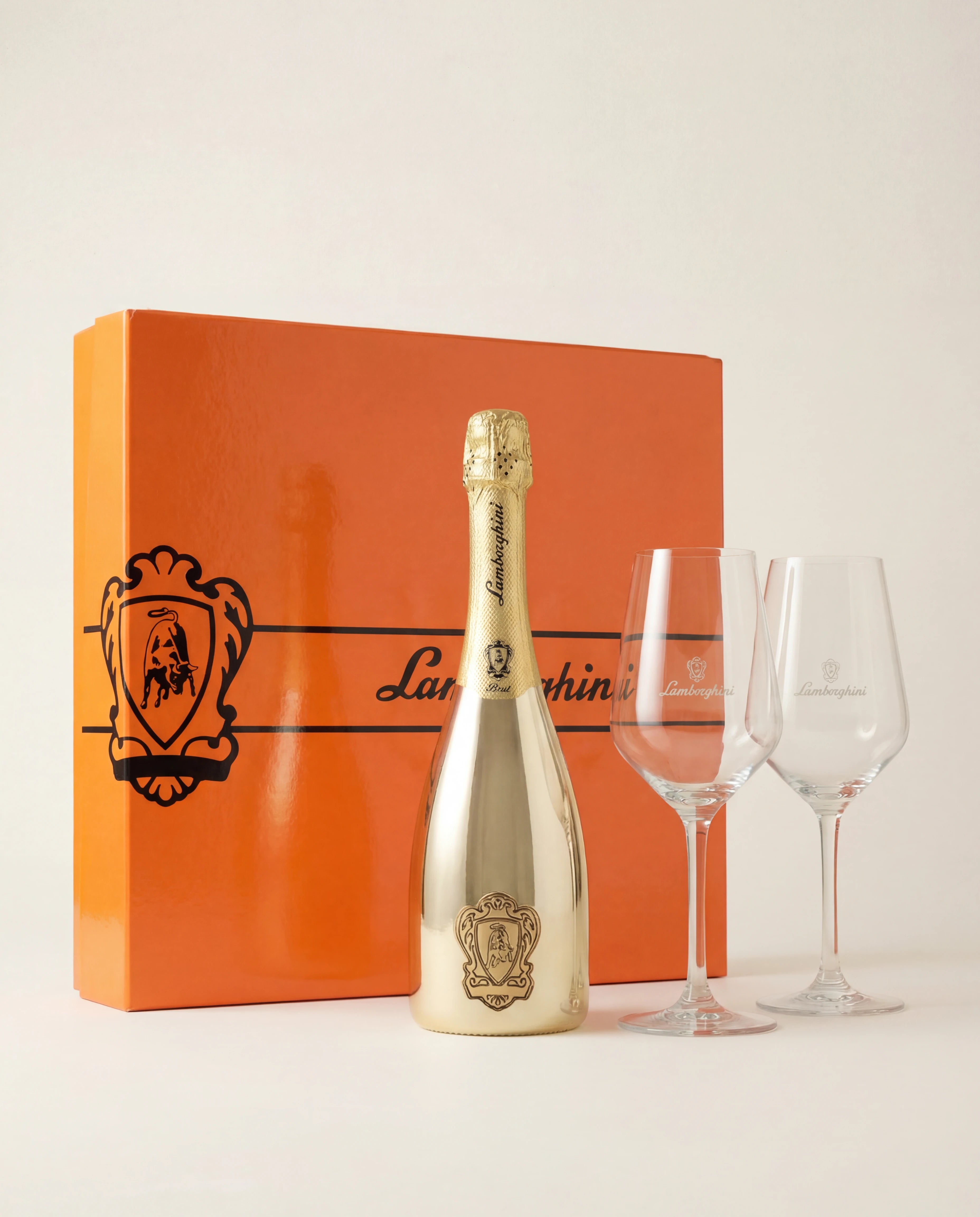 Lamborghini Oro Vino Spumante with Gift Set