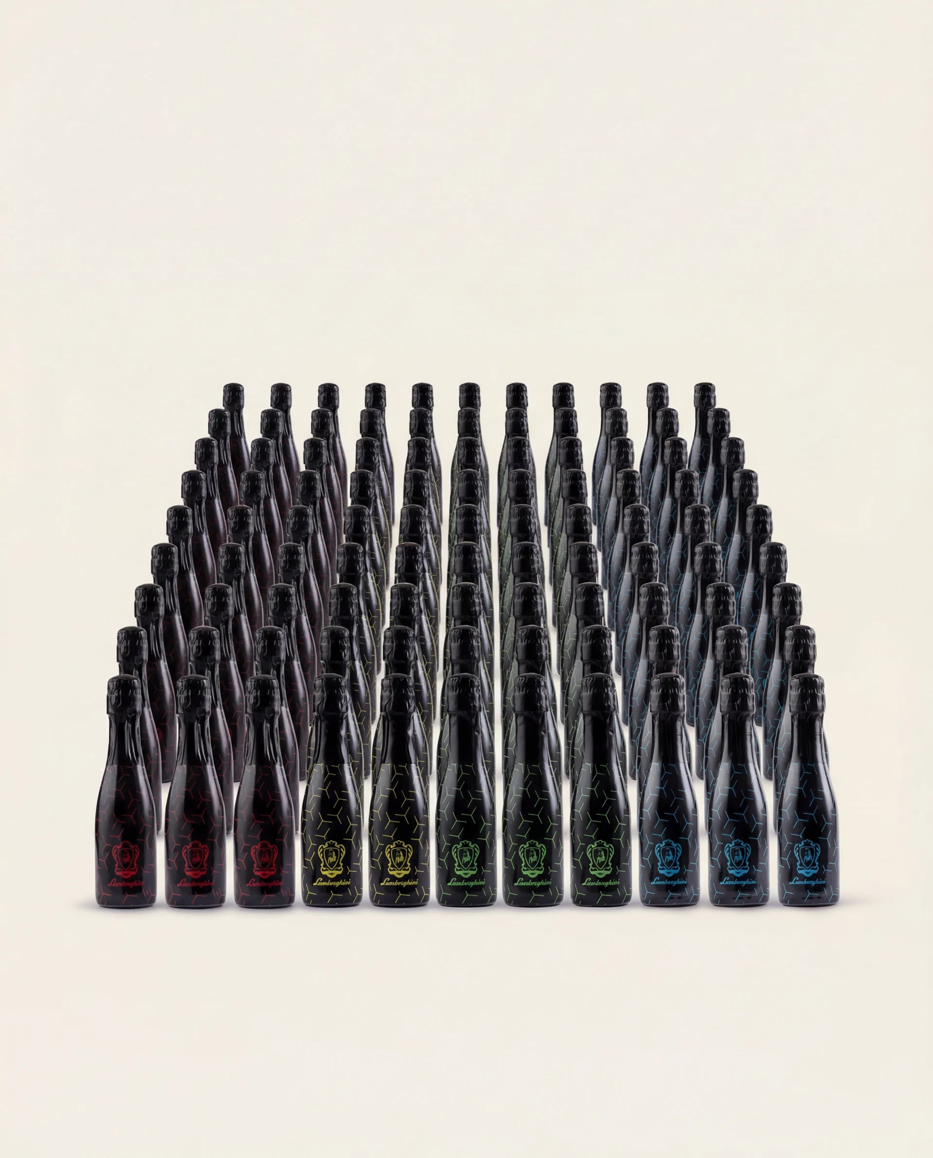 100 Lamborghini Mini Bottles 200ml: Pinot Chardonnay Vino Spumante Brut | PARTY FAVORS