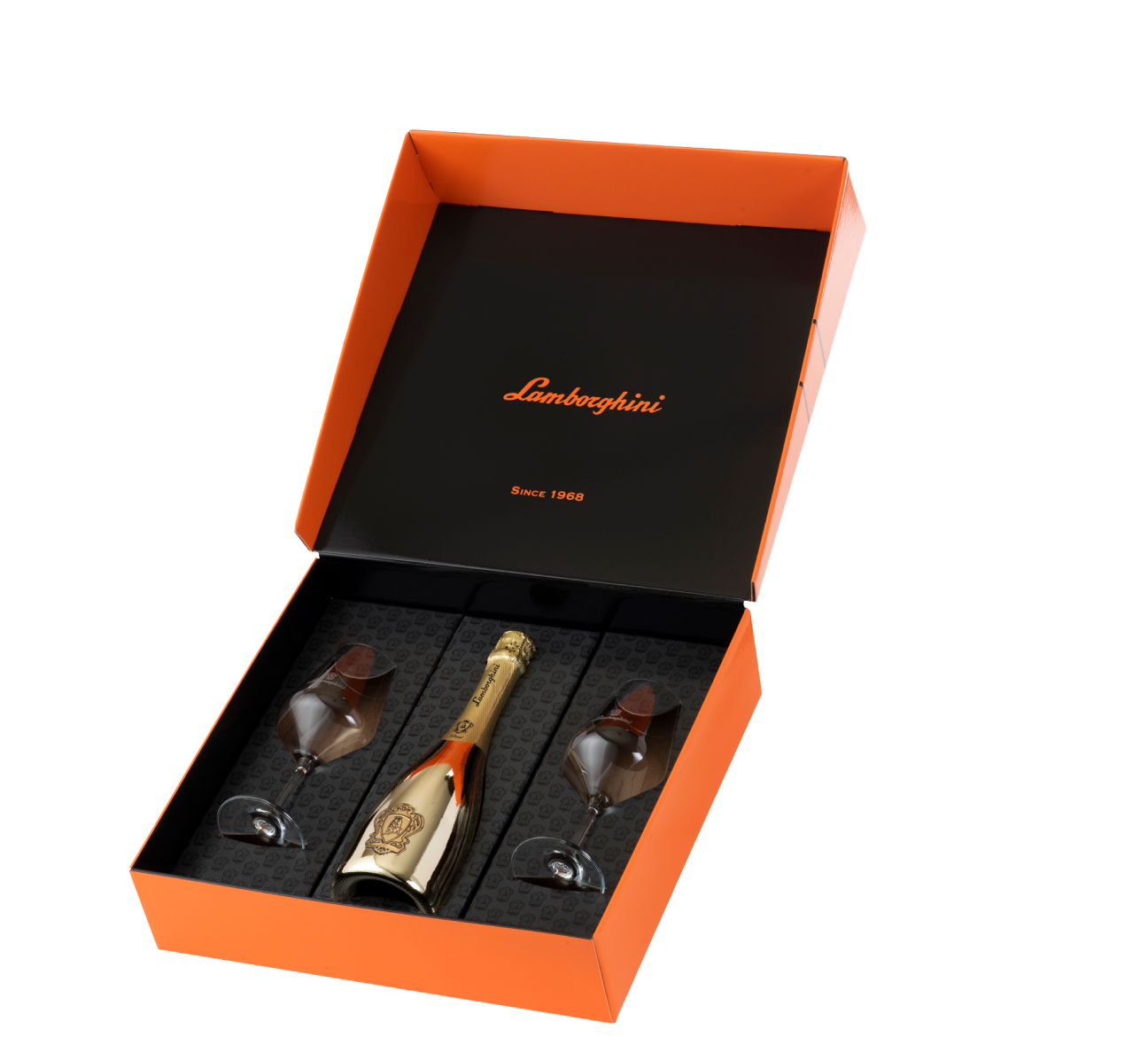 Gift Box with 2 Lamborghini Crystal Glasses