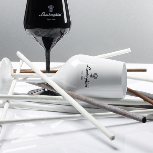 Lamborghini Black & White Acrylic Glasses