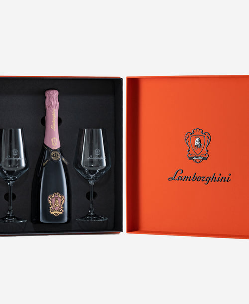 Lamborghini Rosè "The Legend" with Gift Set & Wine Glasses