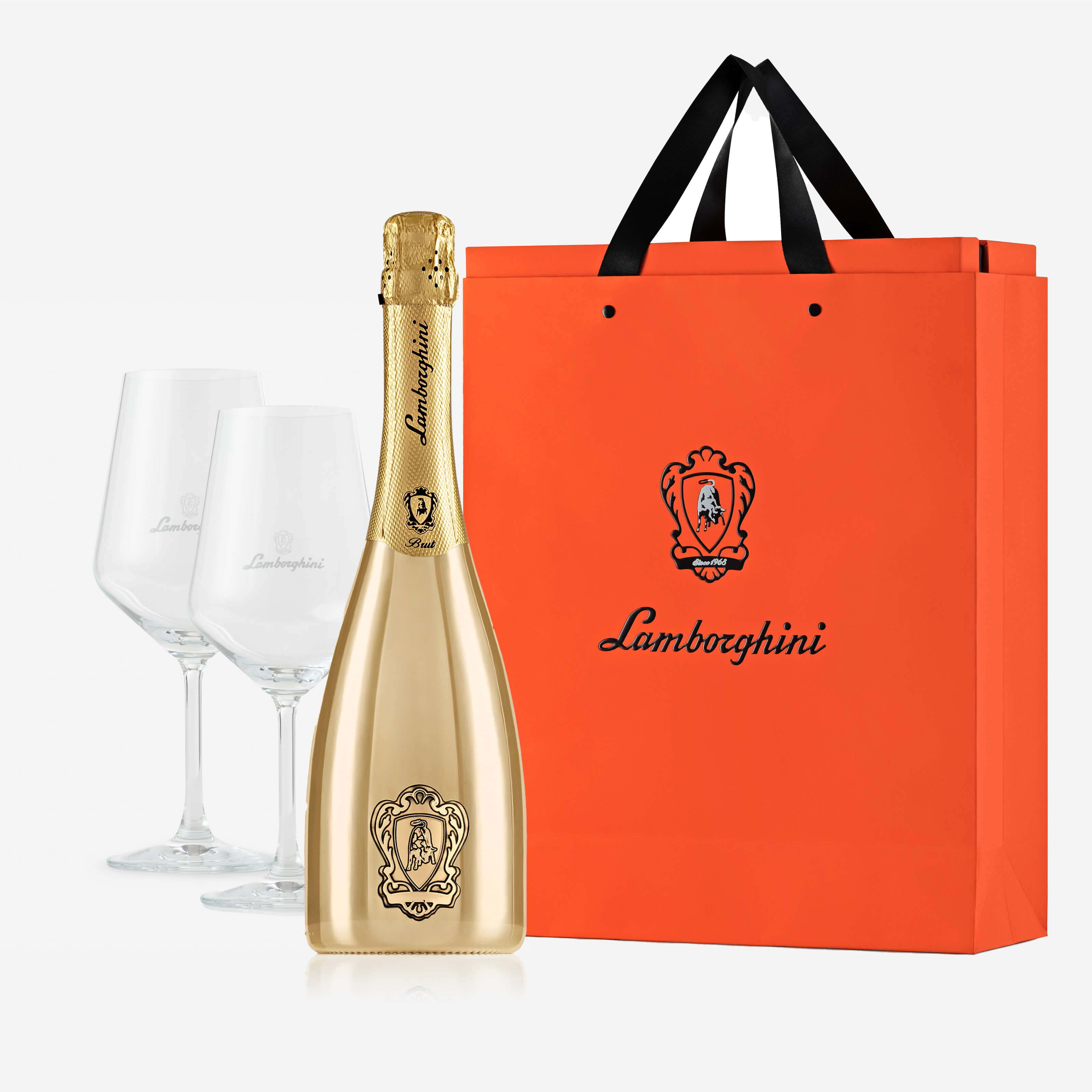 Lamborghini Oro Vino Spumante with Gift Set – Wine by
