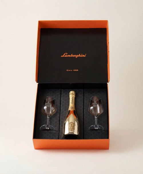 Lamborghini Oro Vino Spumante with Gift Set