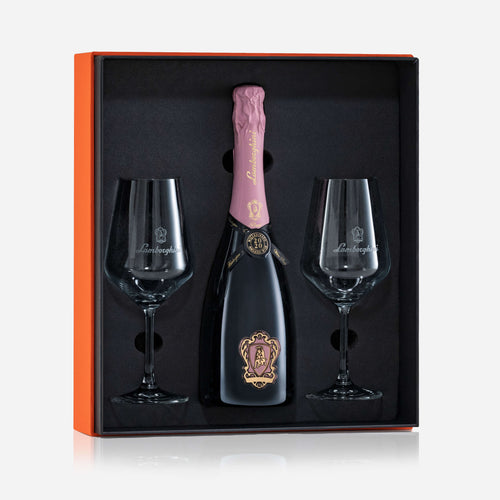 Lamborghini Rosè "The Legend" with Gift Set & Wine Glasses