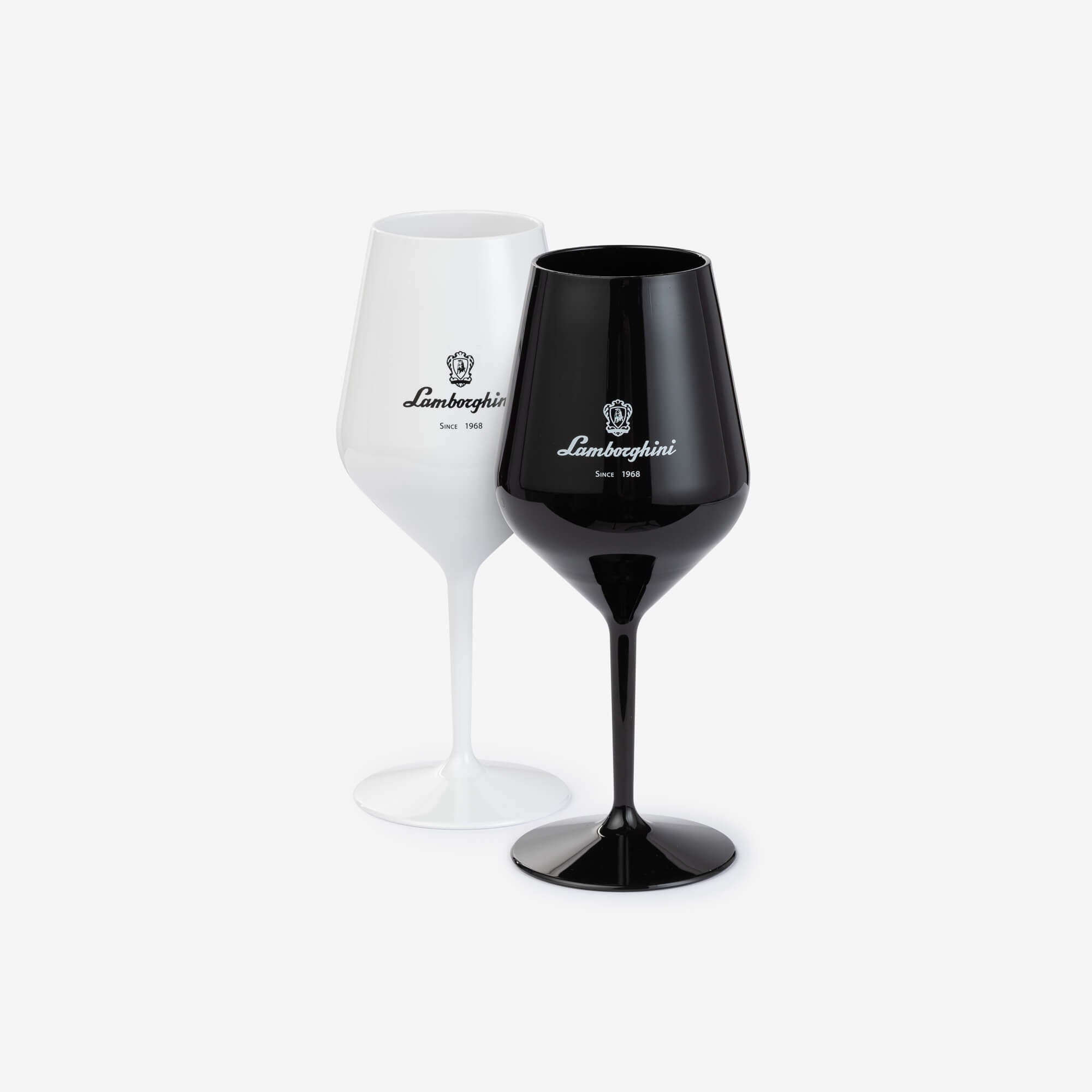 Lamborghini Black &amp; White Acrylic Glasses